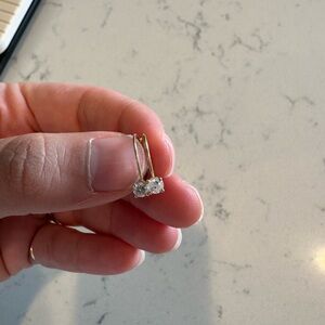 14k Gold Natural Diamond Earrings